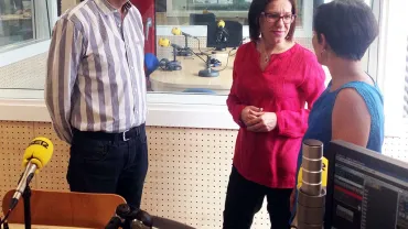 imagen de la alcaldesa Victoria Sobrino en Cadena SER Ciudad Real, 8 julio 2015