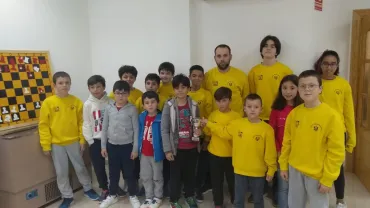 imagen Escuela de Ajedrez de Miguelturra, febrero 2020, fuente imagen Club Ajedrez Miguelturra