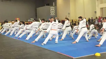 imagen exhibición de artes marciales en el CERE, junio 2017