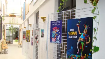 imagen galería exposición carteles Certamen Carnaval 2018, diciembre 2017