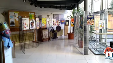imagen de la exposición de los carteles presentados al Concurso del Carnaval 2019 de Miguelturra
