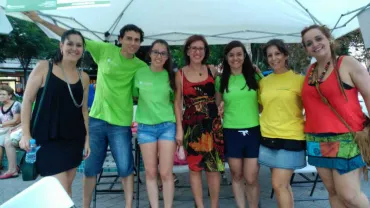 Imagen Feria de Asociaciones con Victoria Sobrino y Carolina Molina