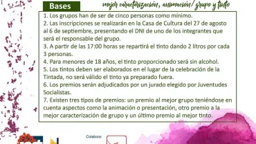 imagen del cartel del concurso de la Tintada Churriega 2017, diseño del Centro de Internet