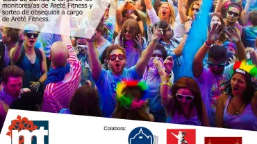 imagen del cartel de la carrera de Polvos de Colores Ferias 2017, diseño portal web ayuntamiento
