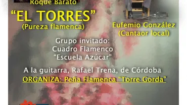 imagen del cartel del Festival Benéfico de Arte Español y Flamenco, ferias 2016 Miguelturra