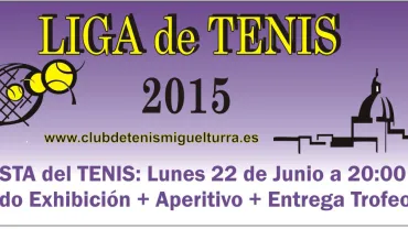 imagen cartel Fiesta del Tenis,  junio 2015
