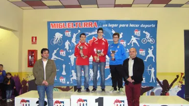 imagen del podio del Campeonato Regional de Ajedrez, enero 2016