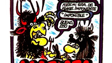 imagen de la viñeta diseñada por Forges al Carnaval de Miguelturra 1987