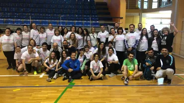 imagen de participantes en la jornada benéfica a favor de AMUMA, noviembre 2019 Miguelturra