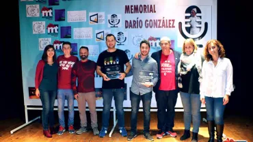 imagen de ganadores, jurado y organización Certamen Monólogos Universidad Popular Miguelturra 2017