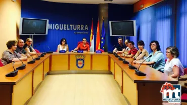 imagen de la reunión con las asociaciones de Semana Santa, agosto 2015