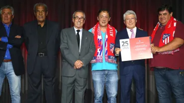 imagen 25 aniversario Peña Atlético Madrid, septiembre 2019, fuente imagen Peña Atlhético de Madrid