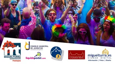 imagen del cartel de la Primera Carrera de Colores Ferias 2015 Miguelturra
