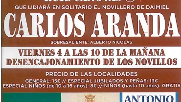 imagen del cartel del festival taurino de ferias 2015 Miguelturra