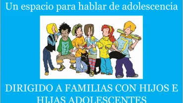 imagen del cartel del proyecto vivir la adolescencia en familia, octubre 2016