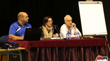 imagen de la charla deportiva, octubre de 2015