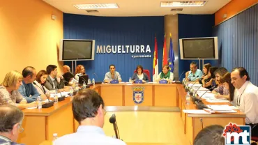 imagen del último Pleno Ordinario del Ayuntamiento de Miguelturra, septiembre 2015
