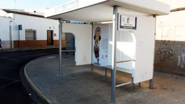 imagen de parada de autobús en Miguelturra, fuente información Tool Alfa
