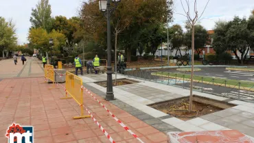 imagen de las obras en el parque Rivas Moreno de Miguelturra, noviembre 2018