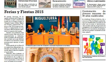 imagen de la portada del Boletín Informativo Municipal de Miguelturra septiembre 2015