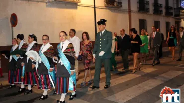imagen de la Corporación Municipal, Reina y Damas y Autoridades en la Procesión, septiembre 2015