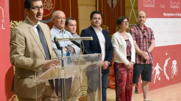 imagen de la apertura del acto institucional homenaje a deportistas, junio 2018, fuente imagen Diputación Provincial de Ciudad Real
