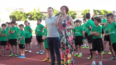 imagen de la inauguración del Campus de Fútbol de Miguelturra 2017, imagen de Alberto Sánchez