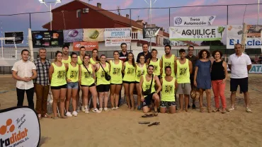 imagen de la inauguración Torneo Voley Playa, Miguelturra, julio 2019.