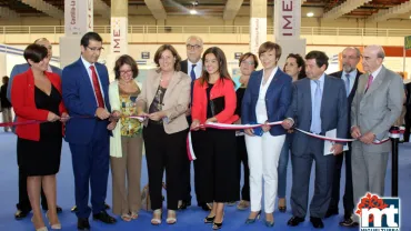 imagen de Victoria Sobrino, junto al resto de autoridades, en la inauguración de IMEX 2016