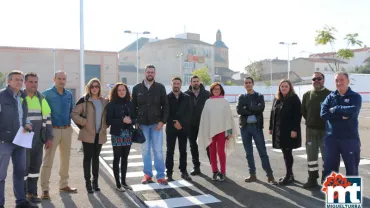 imagen de la inauguración oficial del nuevo parking de Miguelturra, noviembre 2015