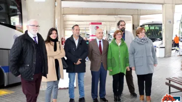 imagen autoridades en la Estación de Autobuses de Ciudad Real, 19 noviembre 2018