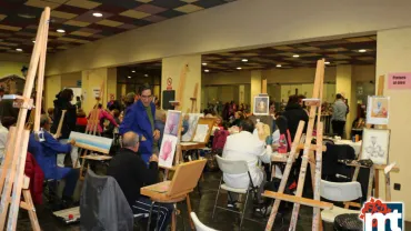 imagen de la muestra de los cursos de pintura de la Universidad Popular, noviembre 2016