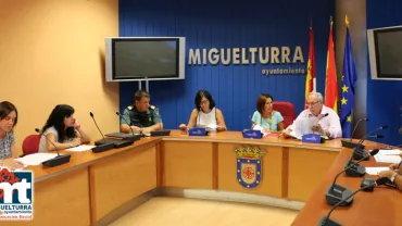 imagen de la Junta Local de Seguridad de Miguelturra, agosto 2015