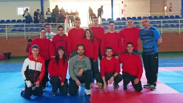imagen de karatekas en Carrión de Calatrava, marzo 2016
