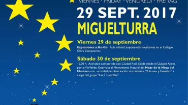 imagen del cartel de la Noche Europea de los Volcanes 2017