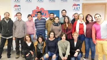 imagen del grupo de la Lanzadera de Empleo 2.0 en Radio Miguelturra, enero 2017, fuente imagen Lanzadera