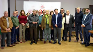 imagen de componentes y homenajeados por la Mancomunidad Campo Calatrava, diciembre 2017, imagen Gabinete Prensa Multimedia