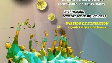 imagen del cartel del Séptimo Open de Tenis de Tierra Batida Ciudauto de Miguelturra