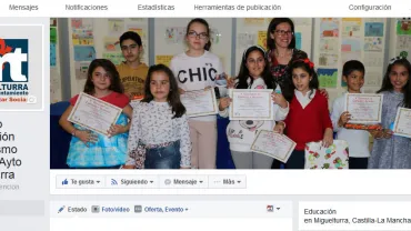 imagen captura pantalla del canal en Facebook absentismo escolar de Miguelturra