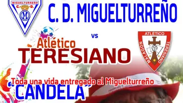 imagen del cartel anunciador partido homenaje a Candelario León Rivas, agosto 2016