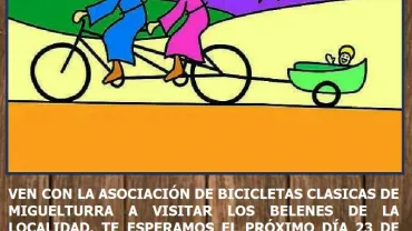 imagen del cartel de la actividad Pedales y Belenes 2016