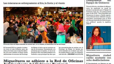 imagen de la portada del Boletín Informativo Municipal de marzo de 2016