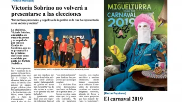 imagen portada del Boletín Informativo Municipal de febrero de 2019