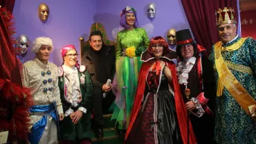 imagen de las personalidades más representativas del Carnaval 2017 en el MOMO