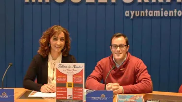 imagen de Mondéjar y Rodríguez durante la presentación de Navidad 2017