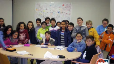 imagen de uno de los talleres contra el absentismo escolar en Miguelturra