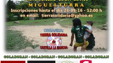 imagen del cartel de la Primera Carrera Solidaria, Miguelturra septiembre 2016