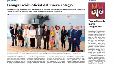 imagen de la primera página del Boletín Informativo Municipal de Miguelturra de noviembre de 2018