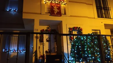 imagen del balcón ganador del Concurso de Navidad 2019 en Miguelturra