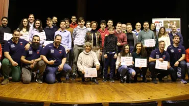 imagen recepción a deportistas de Miguelturra, enero 2018